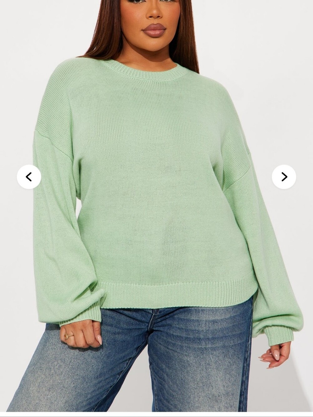 Brand New Sage Green Crewneck Women's Sweater